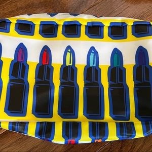 Sonia Kashuk makeup cosmetic bag. Lipstick design. NWOT
